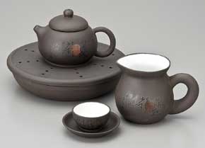 (在)黒泥茶杯4.8×H3cm【テーブルウェア、キッチングッズの格安挑戦！】