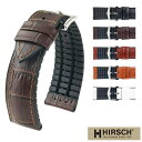 HIRSCH 腕時計ベルト ヒルシュ ポール 20mm 22mm 24mm バンド ラバーベルト ラバーバンド 送料無料