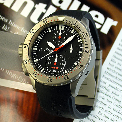 Sinn ジン Sinn U1000 EZM6　クロノグラフ　100気圧防水　ドライカプセル付き 腕時計 　代理店注文品 腕時計 時計SINN ジンドイツ製1000M防水特殊時計