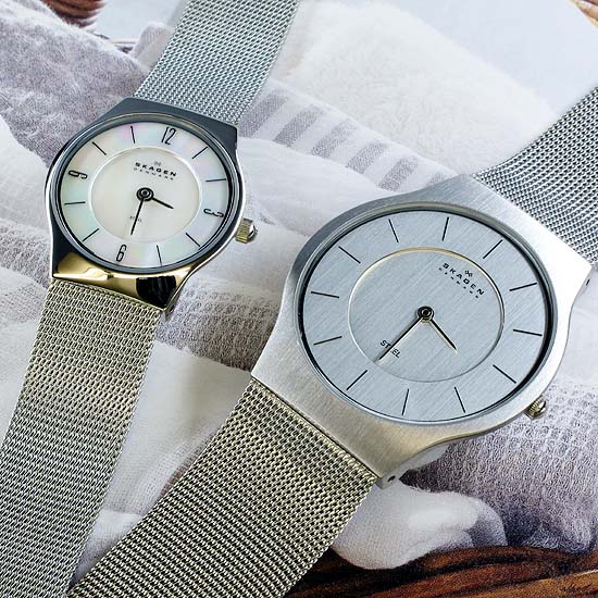 ペアウォッチ価格　24,000円Shibuyaセレクション　ペアスカーゲン 腕時計 時計ペアウォッチ北欧デザイン 送料無料
