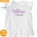 ジンボリー gymboree くじらプリントTシャツ 半袖 ギフトにおすすめ ベビー ブランド 女の子 誕生日 ハーフバースデー 御祝 出産祝い 3-6m ベビー服 50cm 60cm 送料込