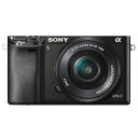SONY ソニー ミラーレス一眼カメラ α6000 パワーズームレンズキット (ILCE-6000L B) ブラック 【キャッシュバック キャンペーン ¥5,000 対象!】