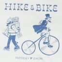 PAPER SKY x DIAGNL x Jerry UKAI コラボT / HIKE & BIKE designed by Jerry UKAI and PAPER SKY / {ジェーリー鵜飼}{アーティストT}{PAPERSKY}