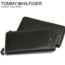 エントリーで最大P4倍 【トミーヒルフィガー】【TOMMY HILFIGER】 財布 メンズ 長財布 本革 レザー ラウンドファスナー ロゴ ブランド ブラック ブラウン さいふ サイフ Men's 0091-4909