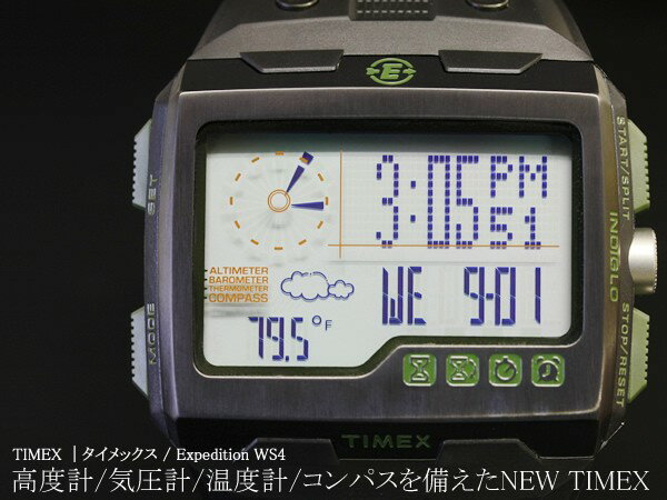 TIMEX 【タイメックス】WS4 腕時計 エクスペディション T49664 クロノグラフ メンズ 腕時計 タイメックス デジタル うでどけい MEN'S