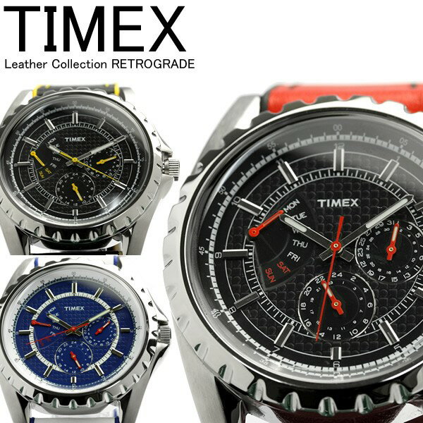 【タイメックス・メンズ腕時計】革ベルト タイメックス TIMEX 腕時計 レトログラード 革ベルト タイメックス TIMEX 腕時計 MEN'S うでどけい