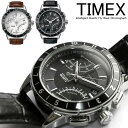 メンズ 腕時計 クロノ クロノグラフ 革ベルト T2N4956 Men's うでどけい メンズ 腕時計タイメックスタイメックス TIMEX メンズ 腕時計 クロノ クロノグラフ フライバック Men's うでどけい メンズ 腕時計 革ベルト