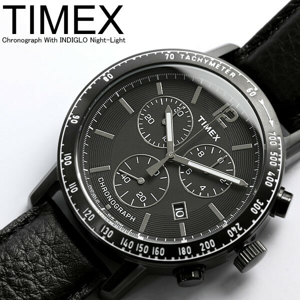 【タイメックス】【腕時計】【クロノグラフ】TIMEX メンズ クロノグラフ 腕時計 タイメックス クロノ メンズ腕時計 TIMEX 革ベルト うでどけい MEN'Sポイント【10倍 120415_P10】