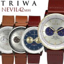 TRIWA/トリワ NEVIL 腕時計 クロノグラフ メンズ レディース ユニセックス ステンレス オーガニックレザー 日常生活強化防水 ストップウォッチ NEAC