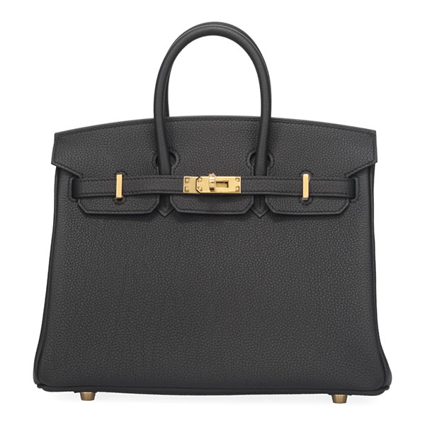 エルメス バッグ バーキン 25cm HERMES トゴ ブラック ゴールド金具 KI刻印 100125