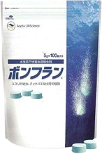 幼虫を駆除してユスリカ、チョウバエの発生を防ぎます。 ボンフラン（100錠） 【送料無料】