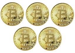 ビットコイン Bitcoin レプリカ 5枚セット メダル <strong>仮想通貨</strong>