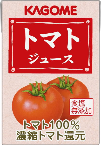 カゴメ　無塩トマトジュース　100ml紙パック　36本入〔業務用 ホテルレストラン用 濃縮トマト還元 100％ 野菜ジュース 食塩無添加　【あす楽対応】　【楽ギフ_のし】 〕カゴメ無塩トマトジュース100ml紙パック36本入即納！【送料無料】北海道・沖縄以外