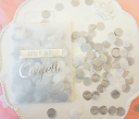 メール便可!【Gingerray】ロンドンから届いたコンフェッティ ホワイトシルバー