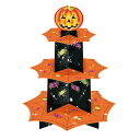 あす楽!あす楽!ハロウィンパーティ 3段カップケーキスタンド...