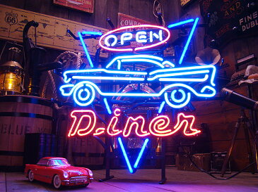 【全国送料無料】【即納】【在庫あり】ダイナーオープンのネオン管 ■ 【6ヶ月保証付き】 ■ ショップ仕様の本格派! こだわるお店のアイキャッチ! 男の部屋 アメリカ雑貨屋 アメリカン雑貨 ネオンサイン 人気 おしゃれ 壁掛け 男前 インテリア 雑貨 男前インテリア雑貨