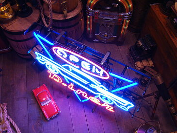 【全国送料無料】【即納】【在庫あり】ダイナーオープンのネオン管 ■ 【6ヶ月保証付き】 ■ ショップ仕様の本格派! こだわるお店のアイキャッチ! 男の部屋 アメリカ雑貨屋 アメリカン雑貨 ネオンサイン 人気 おしゃれ 壁掛け 男前 インテリア 雑貨 男前インテリア雑貨