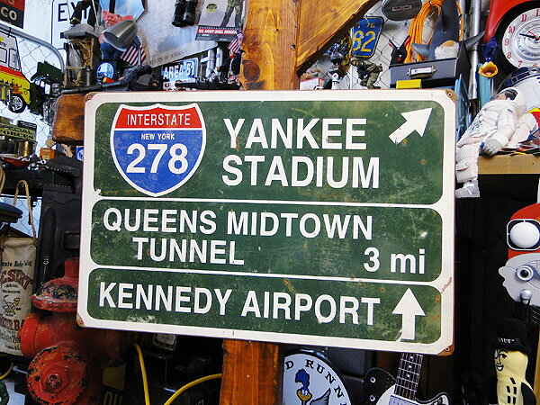 ニューヨークのフリーウェイ道路標識のU.S.ヘヴィースチールサイン ■ アメリカ雑貨 アメ…...:candytower:10022258