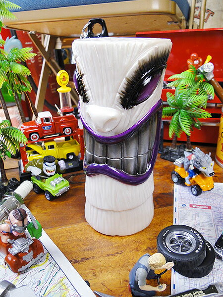 ホットロッドティキ(ホワイト) ■ こだわり派が夢中になる! 人気のアメリカ雑貨屋 アメリカ 雑貨 おしゃれ インテリア 小物 オブジェ 置物 おもしろ かわいい ハワイ雑貨 ハワイアン雑貨 プレゼント バリ雑貨 アジアン雑貨 かっこいい男の部屋