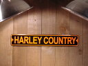 アメリカのミニストリート看板 HARLEY COUNTRY -ハーレー王国- ■ サインプレート ブリキ アメリカ看板 ティンサイン サインボード アメリカンブリキ看板 アメリカ 雑貨 アメリカン雑貨 おしゃれ 壁面装飾 ディスプレイ 内装 人気 ウォールデコレーション