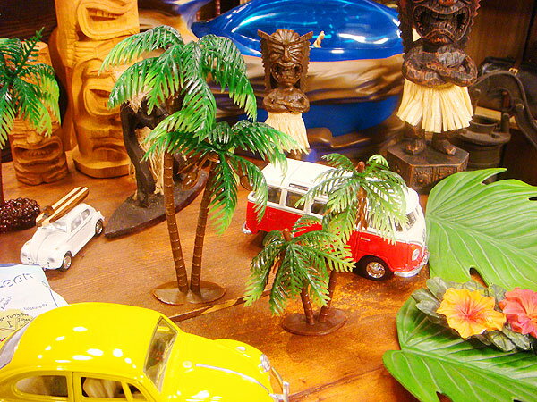 【写真付きレビュー】南の島のヤシの木のオブジェ （2個入り/大と小のセット） アメリカ雑貨 アメリカン雑貨 アメリカ 雑貨ハワイ雑貨