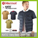 【20%OFF】Marmot マーモット カトー ベリーベストダウンティー 【送料無料】 KATO` ダウンジャケット 半袖ダウン アウター Nanga 750フィルパワー 軽量 撥水 メンズ 男性 アウトドア コラボ商品