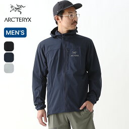 <strong>アークテリクス</strong> スコーミッシュフーディ ARC'TERYX Squamish Hoody メンズ ジャケット アウター シェルジャケット ウィンドシェル キャンプ アウトドア フェス 【正規品】