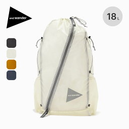 アンドワンダー シルデイパック and wander sil daypack <strong>5744975199</strong> バッグ バックパック リュック 撥水 パッカブル おしゃれ トラベル 旅行 キャンプ アウトドア 【正規品】