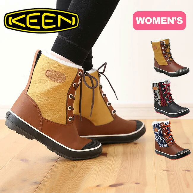 【50％OFF】＜半額！人気カラー残りわずか！＞キーン エルサ ブーツ WP ウィメンズ【送料無料】KEEN Elsa Boot WP Womens スノーブーツ ウィンターブーツ ハーフブーツ ボア付き 防水 防寒 軽量 アウトドア 女性 レディース タウンユース カジュアル おしゃれ 12800