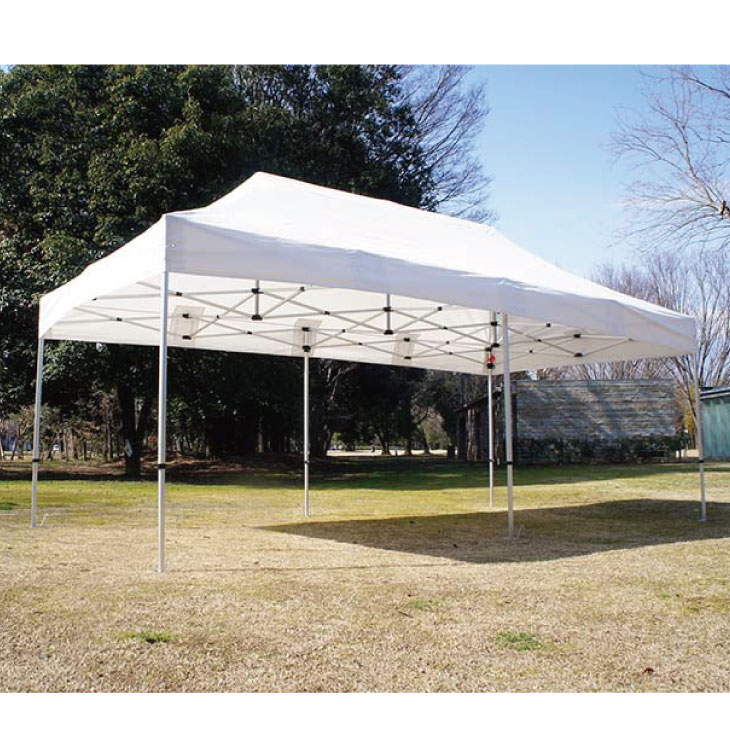 イベントテント　ワンタッチ　テント　ブルームテント2　3m×6m　ホワイト　ブルー　グリーン