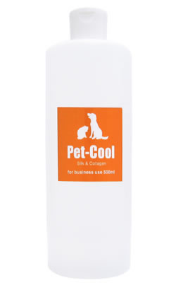 ペットクール　シルク＆コラーゲン　業務用　Pet-Cool Silk＆Collargen　500ml【送料無料】毛艶UP・毛玉・静電気防止、足裏の保護に！