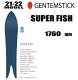 ★21-22モデル★GENTEMSTICK（ゲンテンスティック）SUPER FISH スーパーフィッシュ サイズ：176【エッジカバー・チューンナップ・ショートビス・オリジナルグッズ ...