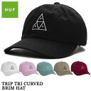 HUF キャップ 帽子 TRIPLE TRIANGLE CURVED BRIM HAT ハフ HUF トリプルトライアングル ローキャップ コットンキャップ カーブキャップ ブラック ホワイト メンズ レディース スケート