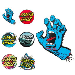 【ゆうパケット送料180円】 SANTA CRUZ サンタクルーズ ステッカー SCREAMINGHAND CLASSICDOT WAVEDOT HOMEBREAK TIEDYEDOT SHARKDOTシール メンズ レディース スケート スケーター