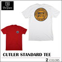 【ゆうパケット対応】 BRIXTON ブリクストン Tシャツ CUTLER ホワイト レッド トップス スケート メンズ レディース ロンハーマン クリスマスプレゼント