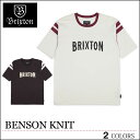 【ゆうパケット対応】 BRIXTON ブリクストン Tシャツ BENSON ブラック ホワイト トップス スケート メンズ レディース ロンハーマン ロンハーマン フェス サーフ