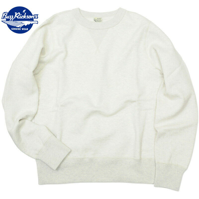 BUZZ RICKSON'S（バズリクソン） Set-In Sleeve Sweat Shirts Oatmeal【smtb-TK】【送料無料】期間限定【ポイント10倍!! 】