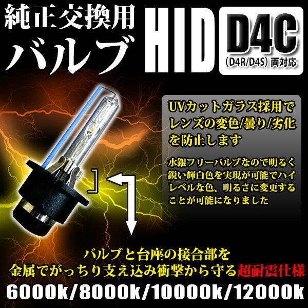 HID バーナーフィリップス同等 バーナー技術採用 2個セット 交換用 バルブ D4C D4R/D4...:car-fuji:10005565