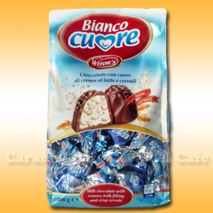 在庫有り再入荷【ウィターズ】Witor'sミルクチョコレートプラリネ　1kgBianco Cuore【輸入食材 輸入食品】【セールSALE】