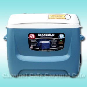 送料無料【IGLOO MAXCOLD イグルー/イグロー】 クーラーボックス 62QT（58L）ブルーグレー＆ホワイト