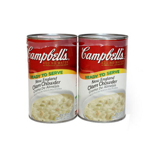 ★キャンベル★クラムチャウダースープ　缶詰1．41kg×2本【輸入食材 輸入食品】【セールSALE】