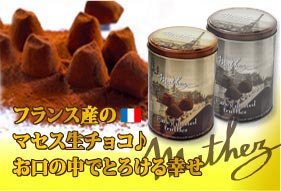 【限定最安】【マセスmathez】2缶★とろける生チョコレート　トリュフなのに大容量　2缶【1kg】マセズ　マテス【輸入食材 輸入食品】