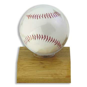 ウルトラプロ(UltraPro) サインボールケース ライトウッド台座 (#81208) Light Wood Base Baseball Holder