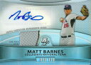 マット・バーンズ MLBカード Matt Barnes 2010 Bowman Platinum Relic Autographs Refractors 680/740