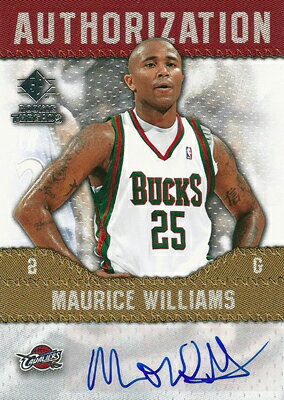 モーリス ウィリアムス NBAカード 2008/09 SP Rookie Threads Authorization / Maurice Williams