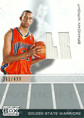 ブランダン ライト 07/08 Topps Luxury Box Rookie Relics 499枚限定！（361/499） / Brandan Wright