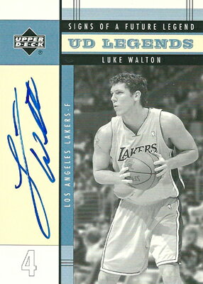 ルーク・ウォルトン NBAカード Luke Walton 03/04 UD Legends Sign of a Future Legend