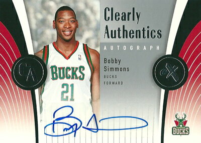 ボビー・シモンズ NBAカード Bobby Simmons 06/07 E-X Clearly Authentics Autographs