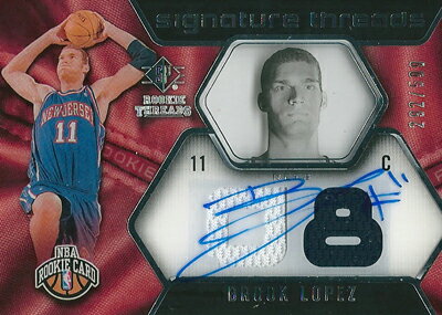 ブルック・ロペス NBAカード Brook Lopez 08/09 SP Rookie Threads Rookie Jersey Autographs 292/599