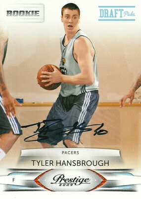 タイラー・ハンズブロウ NBAカード Tyler Hansbrough 09/10 Prestige Draft Picks Light Blue Autographs 032/100